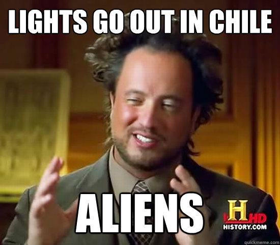 Lights go out in chile aliens - Lights go out in chile aliens  Ancient Aliens