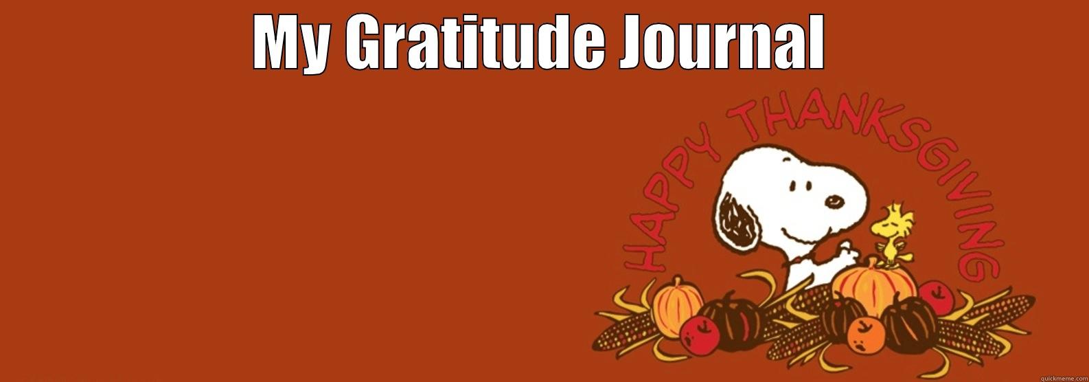 Journal writing is fun - MY GRATITUDE JOURNAL  Misc