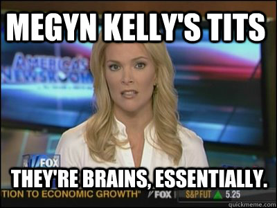 Megyn Kelly's Tits They're brains, essentially. - Megyn Kelly's Tits They're brains, essentially.  Megyn Kelly