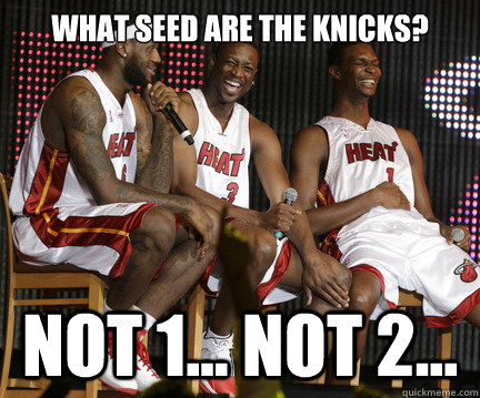 What seed are the Knicks? Not 1... Not 2...  LeBron Prediction