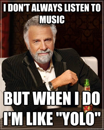 i don't always listen to music  but when i do i'm like 