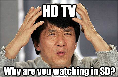 HD TV Why are you watching in SD?  EPIC JACKIE CHAN