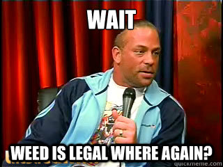 Wait Weed is legal where again?  Rob Van Dam