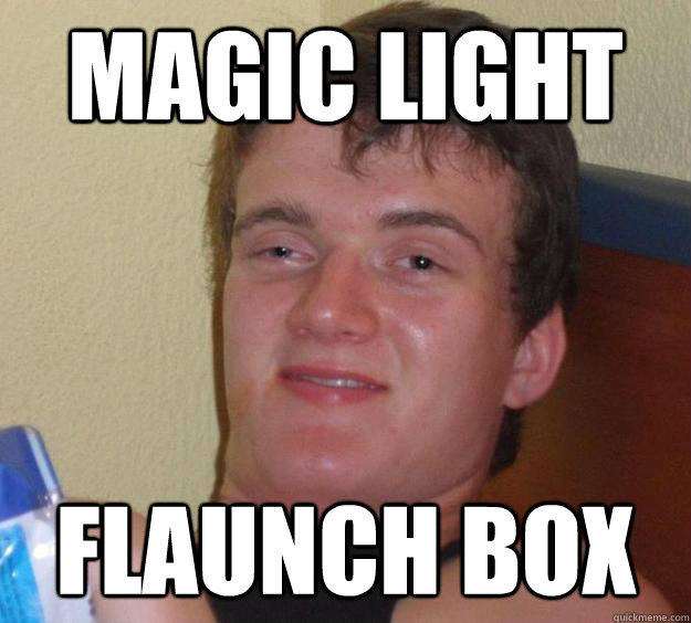 MAGIC LIGHT FLAUNCH BOX  10 Guy