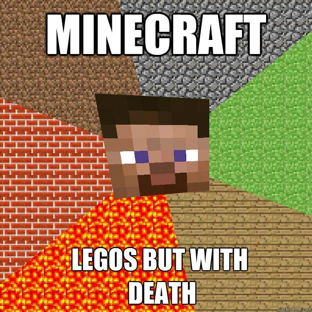 Minecraft Legos but with
 DEATH  