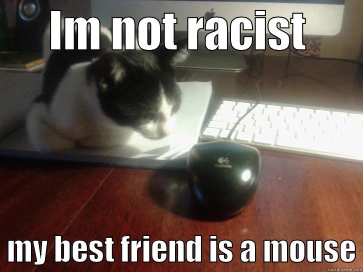 pc cat - IM NOT RACIST   MY BEST FRIEND IS A MOUSE Misc