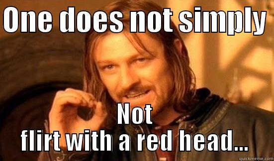 ONE DOES NOT SIMPLY  NOT FLIRT WITH A RED HEAD... Boromir