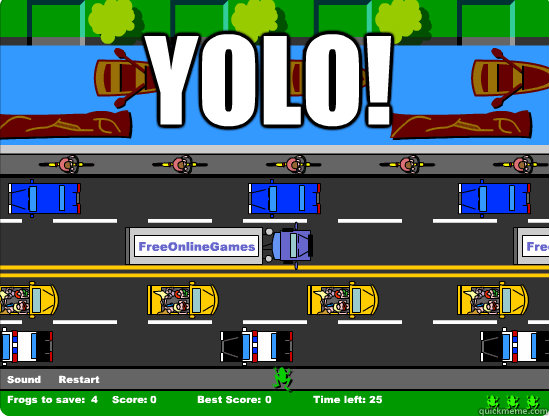 YOLO!  Frogger Yolo