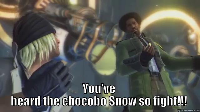 chocobo fun -  YOU'VE HEARD THE CHOCOBO SNOW SO FIGHT!!! Misc