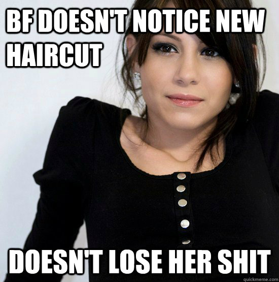 bf doesn't notice new haircut doesn't lose her shit - bf doesn't notice new haircut doesn't lose her shit  Good Girl Gabby