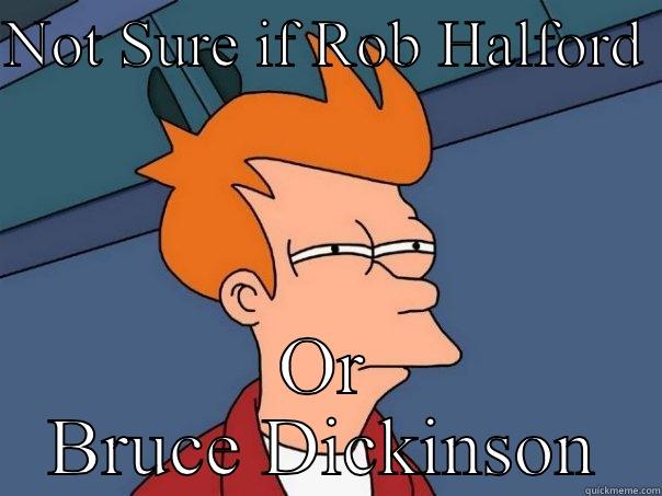 NOT SURE IF ROB HALFORD  OR BRUCE DICKINSON Futurama Fry