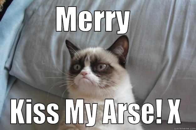 MERRY  KISS MY ARSE! X Grumpy Cat