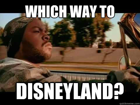 WHICH WAY TO DISNEYLAND?  ice cube good day