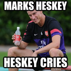 Marks HESKEY HESKEY CRIES - Marks HESKEY HESKEY CRIES  Ridiculously Photogenic Koscielny