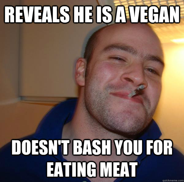 Reveals he is a vegan doesn't bash you for eating meat - Reveals he is a vegan doesn't bash you for eating meat  Misc