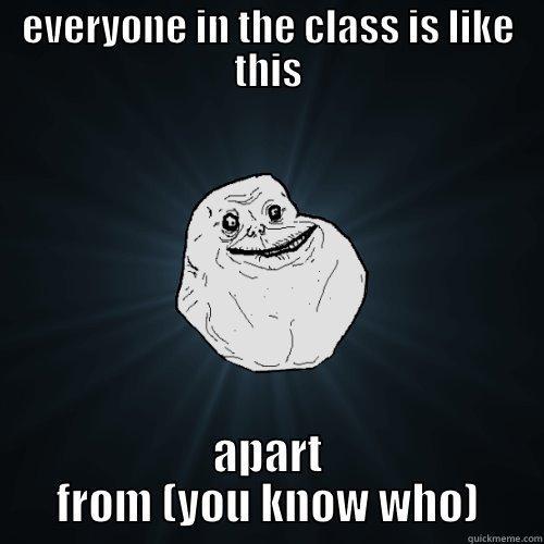 EVERYONE IN THE CLASS IS LIKE THIS APART FROM (YOU KNOW WHO) Forever Alone