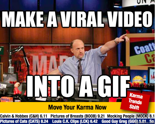 make a viral video  into a gif - make a viral video  into a gif  Mad Karma with Jim Cramer