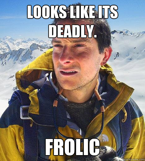 Looks like its deadly. FROLIC  Bear Grylls