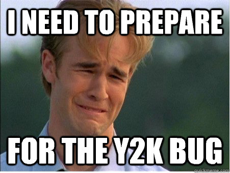 I need to prepare For the y2k bug - I need to prepare For the y2k bug  1990s Problems