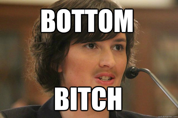 BOTTOM BITCH  Slut Sandra Fluke