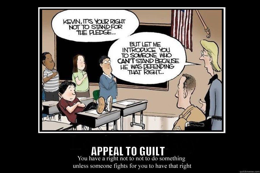  APPEAL TO GUILT                                                                                                                                 Misc