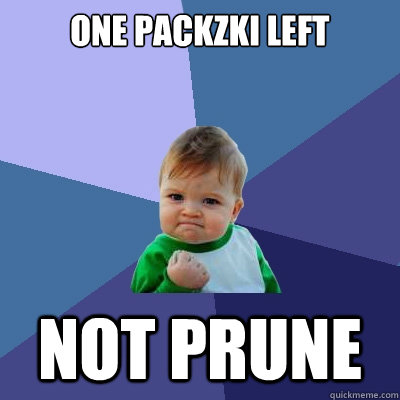 One packzki left NOT PRune  Success Kid