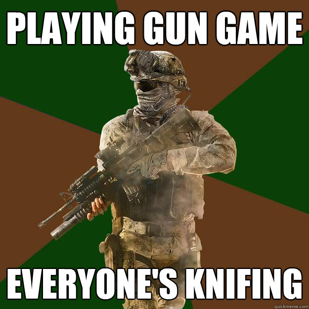 Playing Gun Game everyone's knifing - Playing Gun Game everyone's knifing  Call of Duty Addict