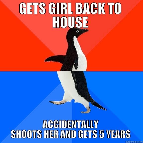 oscar pistorius - GETS GIRL BACK TO HOUSE ACCIDENTALLY SHOOTS HER AND GETS 5 YEARS Socially Awesome Awkward Penguin