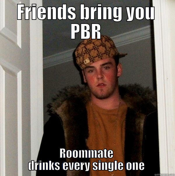 FRIENDS BRING YOU PBR ROOMMATE DRINKS EVERY SINGLE ONE Scumbag Steve