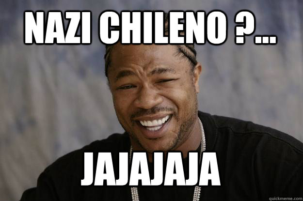 nazi chileno ?... jajajaja  Xzibit meme