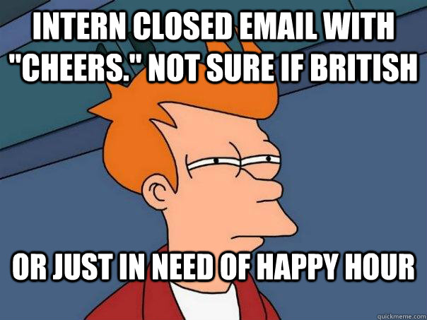 Intern Closed Email With 