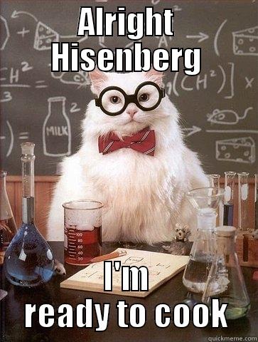 ALRIGHT HISENBERG I'M READY TO COOK Chemistry Cat