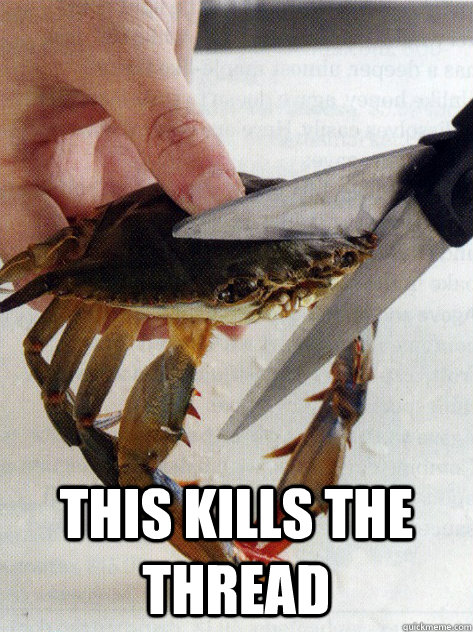  This kills the thread  Optimistic Crab