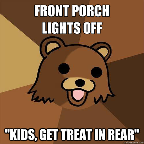 front porch 
lights off
 