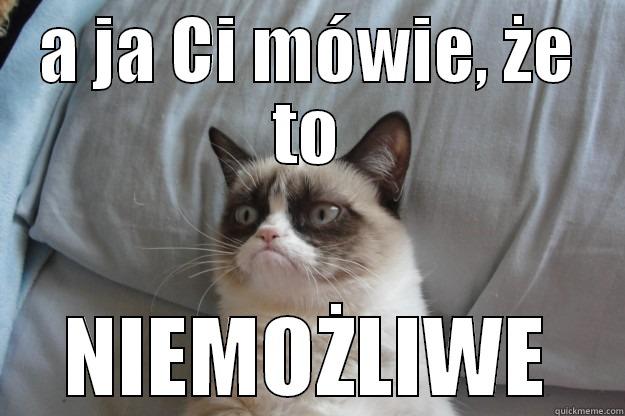 kont konsrer - A JA CI MÓWIE, ŻE TO NIEMOŻLIWE Grumpy Cat