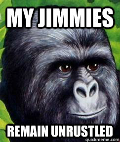 My Jimmies Remain unrustled  