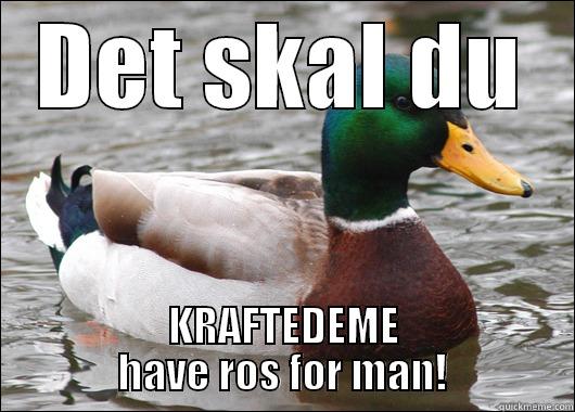 Det skal du have ros for - DET SKAL DU KRAFTEDEME HAVE ROS FOR MAN! Actual Advice Mallard