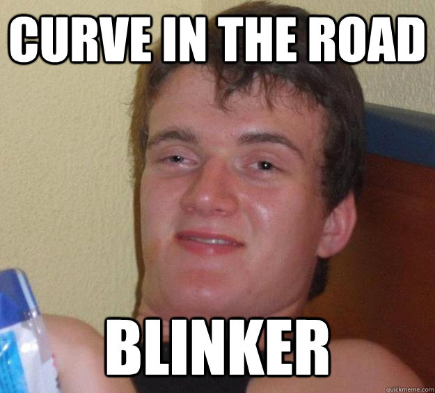 Curve in the road Blinker  10 Guy