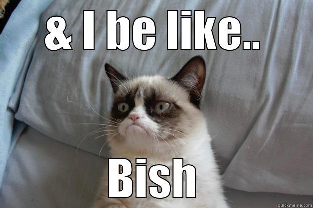 & I BE LIKE.. BISH Grumpy Cat