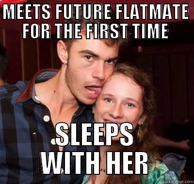 MEETS FUTURE FLATMATE FOR THE FIRST TIME SLEEPS WITH HER Misc