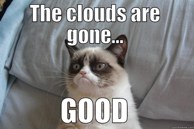 THE CLOUDS ARE GONE... GOOD Grumpy Cat