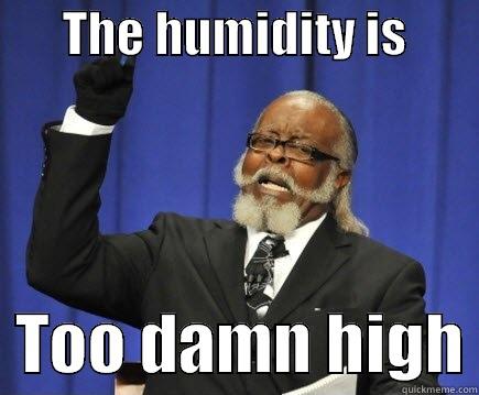       THE HUMIDITY IS          TOO DAMN HIGH Too Damn High