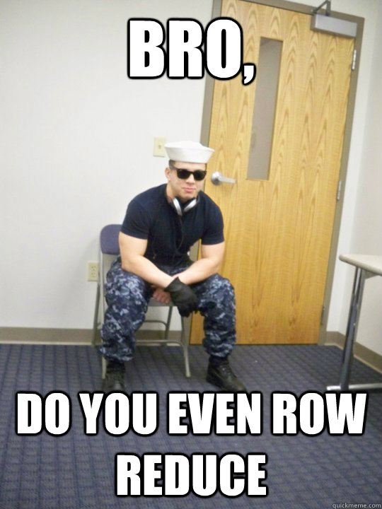 bro, do you even row reduce  