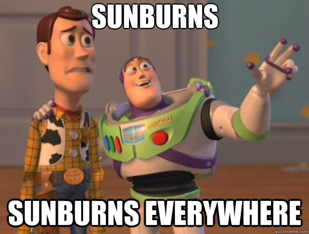 Sunburns Sunburns Everywhere Toy Story Quickmeme 