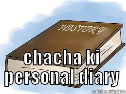 diary for chacha -  CHACHA KI PERSONAL DIARY Misc