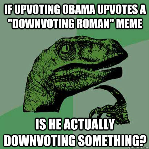 if Upvoting Obama upvotes a 