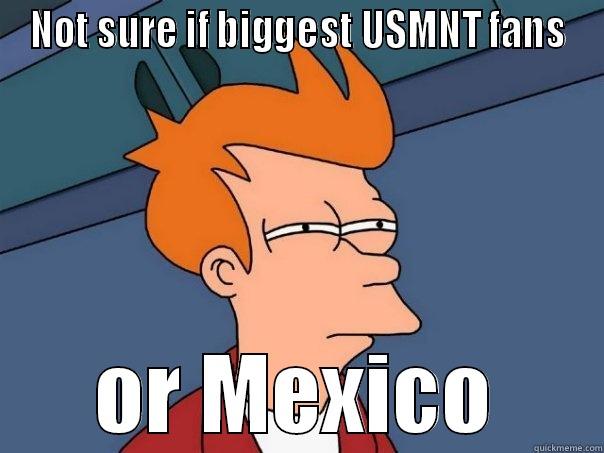 NOT SURE IF BIGGEST USMNT FANS OR MEXICO Futurama Fry