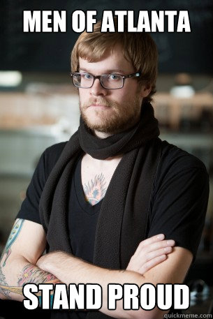 men of atlanta stand proud  Hipster Barista