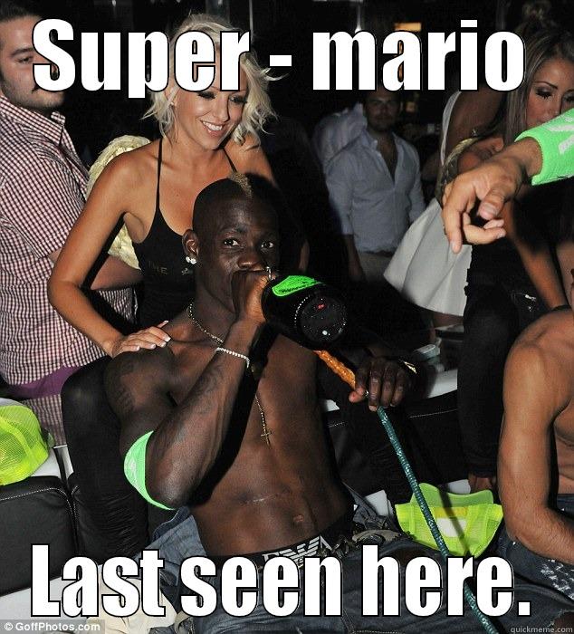 SUPER - MARIO LAST SEEN HERE. Misc