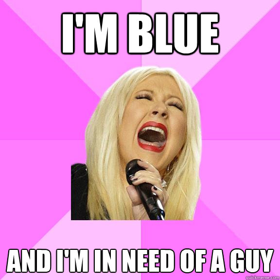 I'm Blue And I'm in need of a guy  Wrong Lyrics Christina